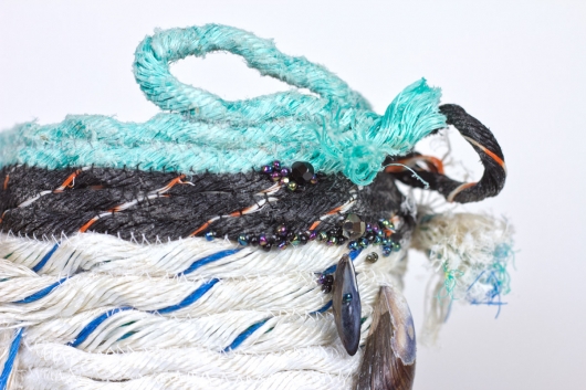  Wrackline Baskets - Mussel Shoals, Ghost Net Baskets -  artwork by Emily Miller