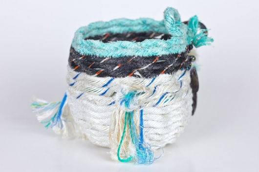  Wrackline Baskets - Mussel Shoals, Ghost Net Baskets -  artwork by Emily Miller