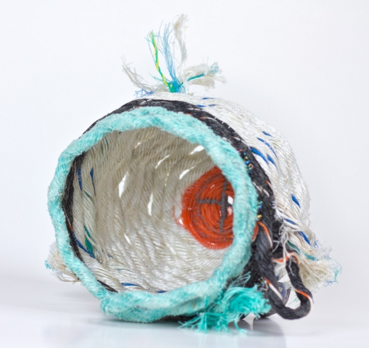  Wrackline Baskets - Mussel Shoals, Ghost Net Baskets -  artwork by Emily Miller