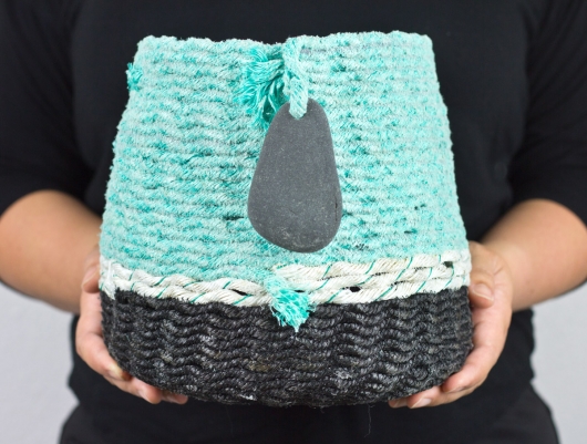  Urchin Rice Bowl - Teal Twilight, Urchin Bowls -  artwork by Emily Miller