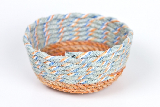Orange Base Mini Bowls (Gray Stripe), $50.00