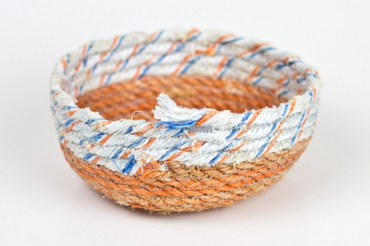 Orange Base Mini Bowls (White Stripe), $50.00