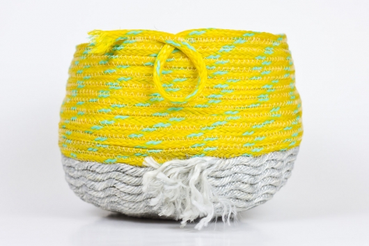 Bright Day Baskets, Ghost Net Baskets -  artwork by Emily Miller