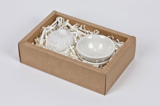 Urchin Mini bowl - white, Urchin Bowls -  artwork by Emily Miller
