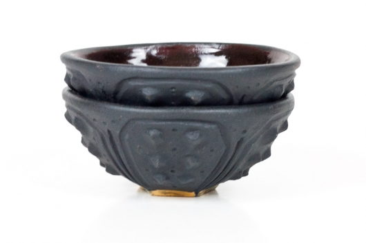  Urchin Mini bowl - black, Urchin Bowls -  artwork by Emily Miller