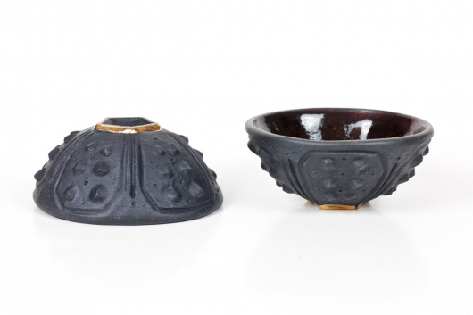  Black and White Sake Set, Ceramics -  artwork by Emily Miller