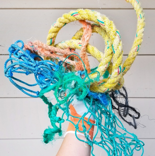 Ghost Net Landscape: fishing rope marine debris art installation by Emily  Miller fine art :: Ocean-inspired artwork from Oregon & Kauai