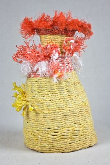  Tube Worm Colony, Ghost Net Baskets -  artwork by Emily Miller