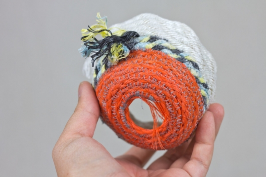  Barnacles, Ghost Net Baskets -  artwork by Emily Miller