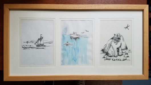 Maine Sketch Triptych, 2001
