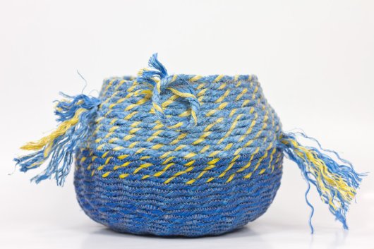  Big Fish Basket, Ghost Net Baskets - , stonington baskets artwork by Emily Miller