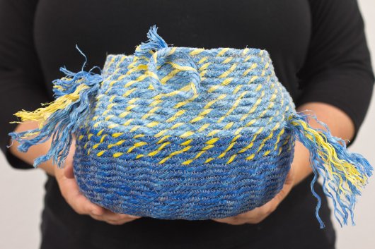  Big Fish Basket, Ghost Net Baskets - , stonington baskets artwork by Emily Miller