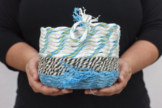 Into the Wind, Ghost Net Baskets - stonington baskets artwork by Emily Miller