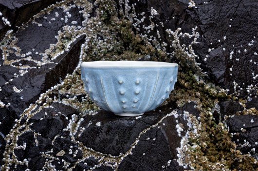  Urchin Rice Bowl - Snowflake, Urchin Bowls -  artwork by Emily Miller