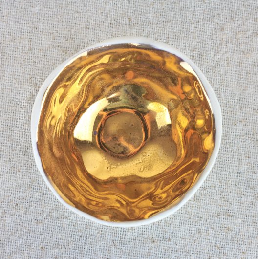  Urchin Mini Bowl - Golden Light, Urchin Bowls -  artwork by Emily Miller