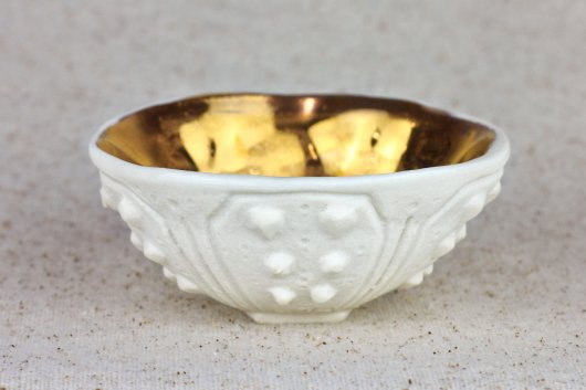 Urchin Mini Bowl - Golden Light, Urchin Bowls -  artwork by Emily Miller