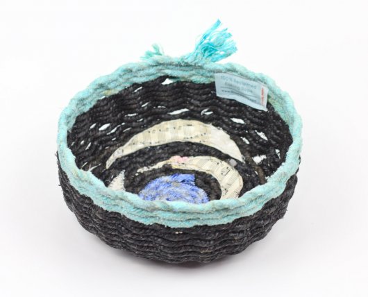  Up, Up, Up, Ghost Net Baskets -  artwork by Emily Miller
