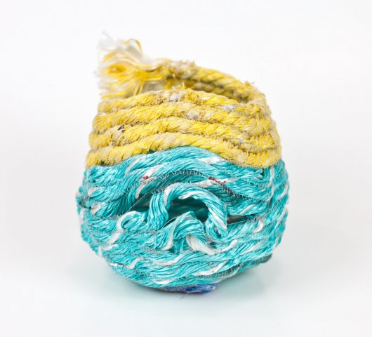 Sun Day Shoreline Basket, Ghost Net Baskets - haystack residency artwork by Emily Miller