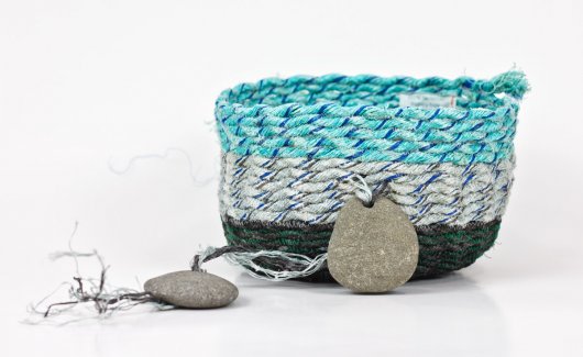 Cape Lookout Basket, Ghost Net Baskets -  artwork by Emily Miller