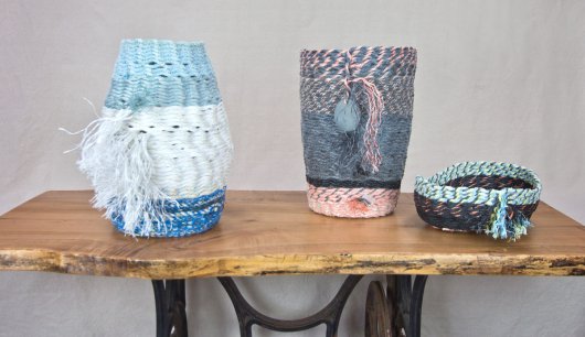  Cowboy Collection, Ghost Net Baskets - cowboy baskets artwork by Emily Miller