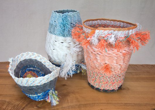  Cowboy Collection, Ghost Net Baskets - cowboy baskets artwork by Emily Miller