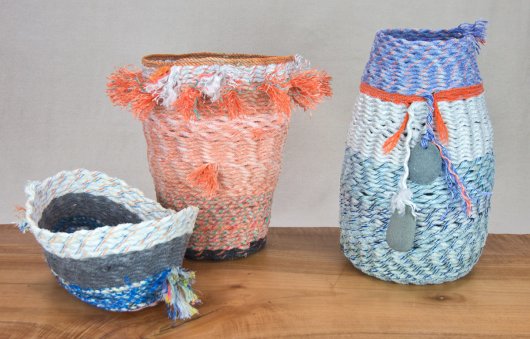  Cowboy Collection, Ghost Net Baskets - cowboy baskets artwork by Emily Miller