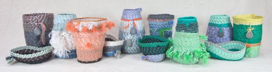 Cowboy Collection, Ghost Net Baskets - cowboy baskets artwork by Emily Miller