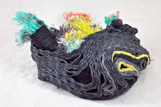  Polypods, Ghost Net Baskets -  artwork by Emily Miller