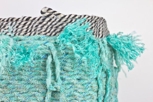  Sea Chain Basket, Ghost Net Baskets -  artwork by Emily Miller