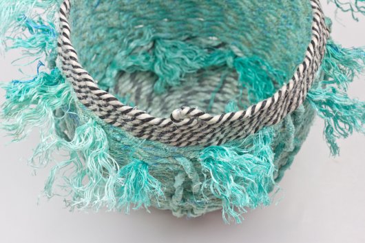  Sea Chain Basket, Ghost Net Baskets -  artwork by Emily Miller