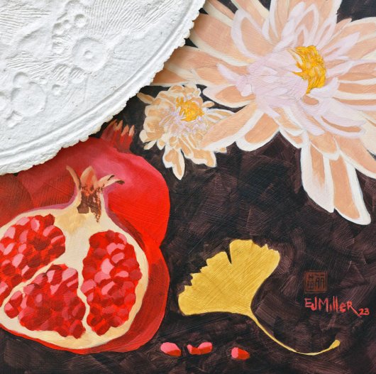  Harvest Moon, Full Moon Drawings -  artwork by Emily Miller
