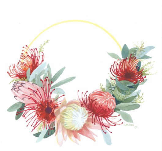 Protea Wreath, $350 