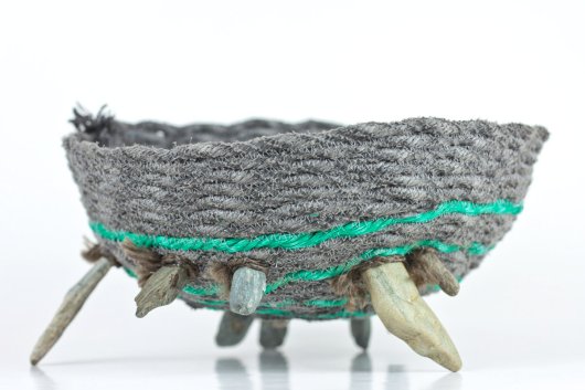  Stonefoot Basket, Ghost Net Baskets -  artwork by Emily Miller