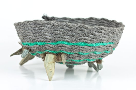  Stonefoot Basket, Ghost Net Baskets -  artwork by Emily Miller