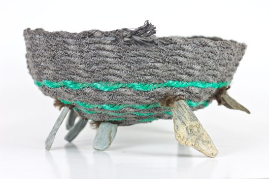  Stonefoot Basket, Ghost Net Baskets -  artwork by Emily Miller