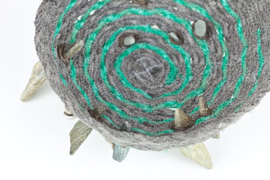  Stonefoot Basket, Ghost Net Baskets -  artwork by Emily Miller